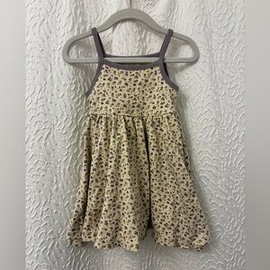 Jamie Kay Cream and Purple Floral Dress 2yrs